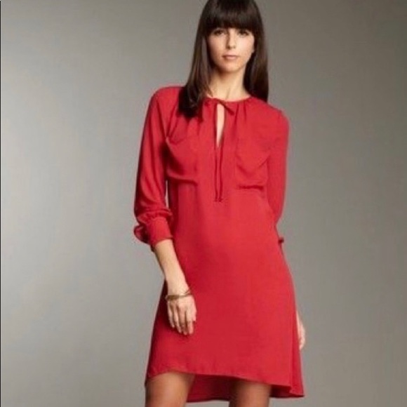 BCBGMaxAzria Dresses & Skirts - BCBG Darell Crepe Shift Dress in New Red